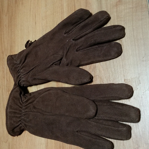 AC DOESKIN LEATHER Wool Lined Tasseled CHOCOLATE Gloves NWOT - Picture 2 of 6